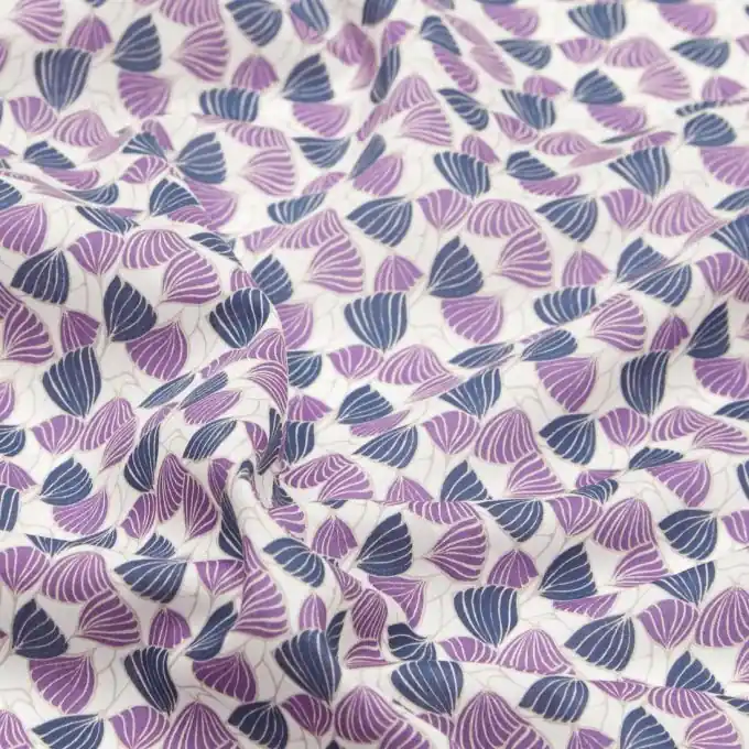 Baumwollpopeline-Stoff Liberty Deco Wings Lila Weltweiter Versand