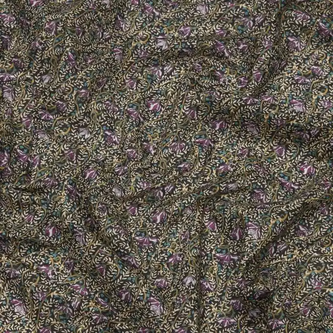 Preiswert Baumwollstoff liberty fuschia drop Schwarz