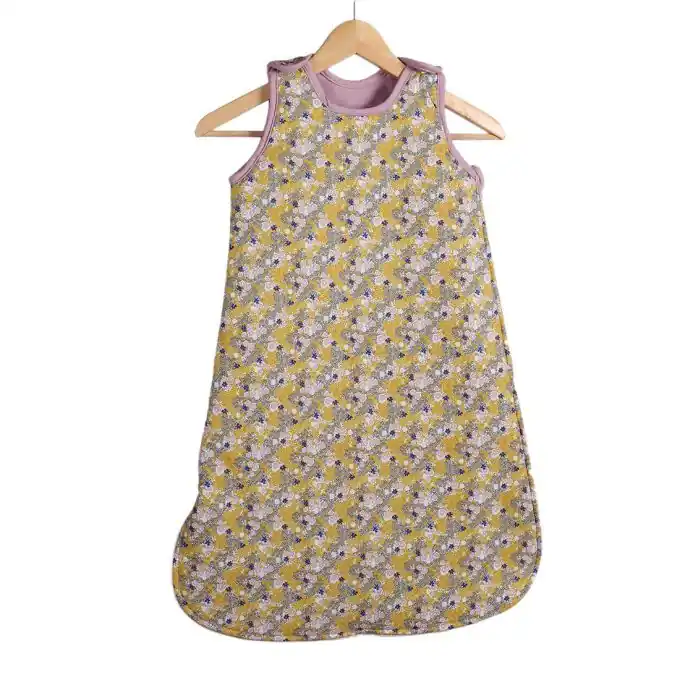 Schlafsack aus Bio-Baumwolle Blumen rosa Sonderaktion