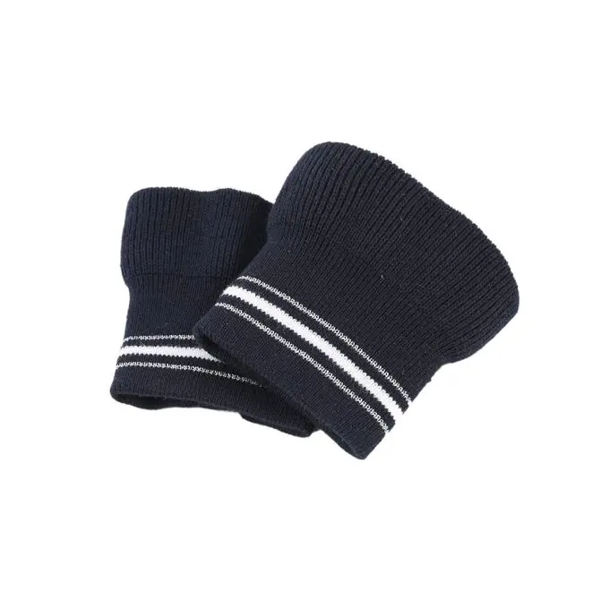 Ärmelbündchen, Marineblau/Silbern Schneller Versand