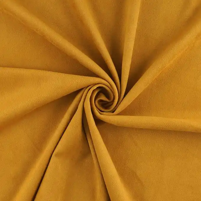 Wildlederimitation, senfgelb Preisknaller