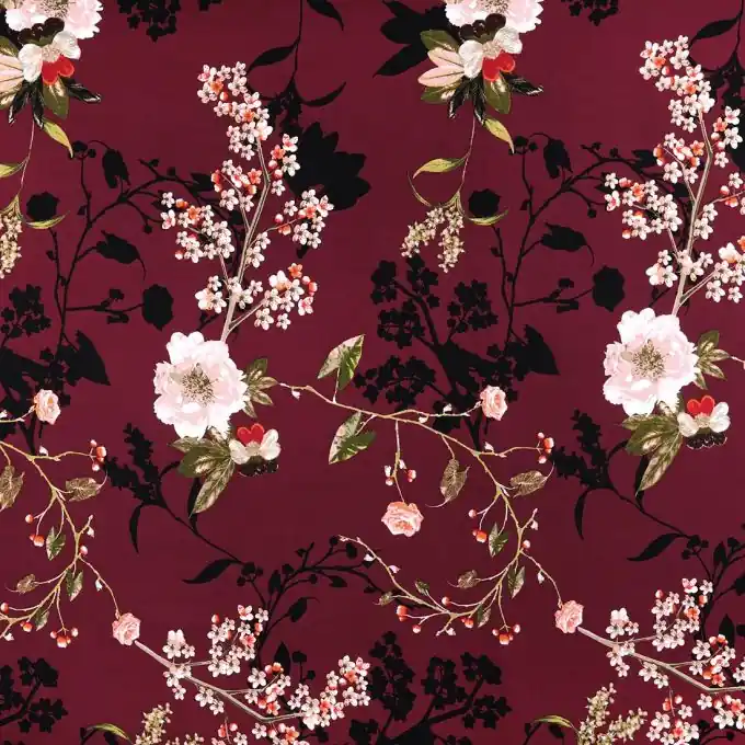 Viskosestoff Blumen japan Schneller Versand