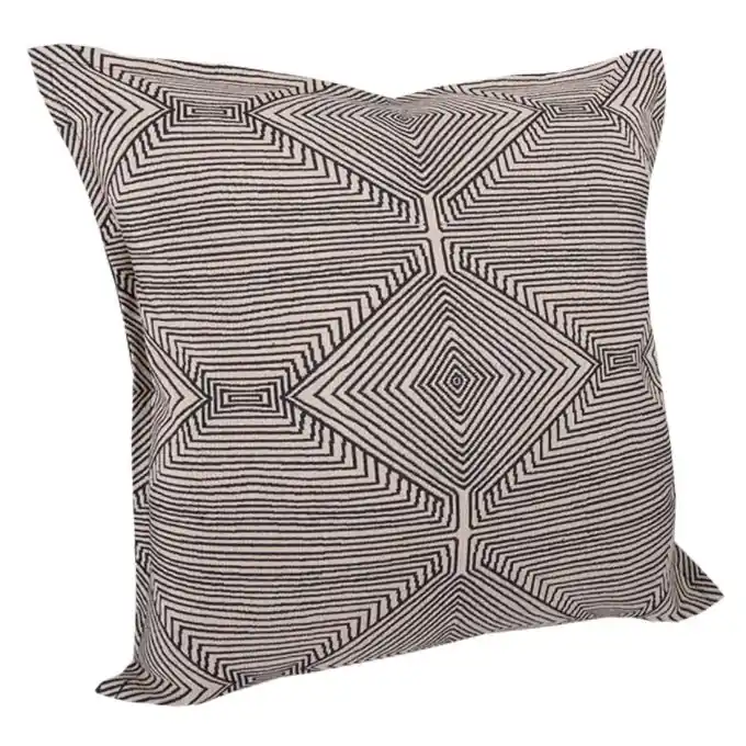 Kissen Geomuster schwarz Neue Ware