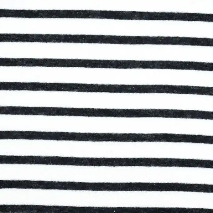 Sofort Bestellen Gestreifter Sweatshirtstoff Marineblau/Weiß