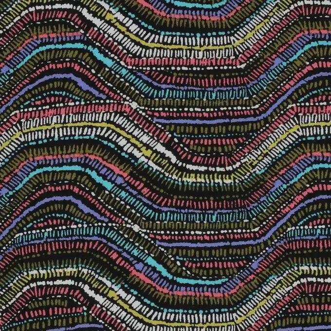 Nur Für Kurze Zeit Bunter Viskosestoff