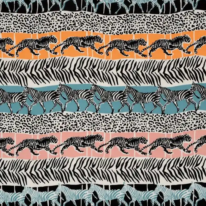 Viskosestoff Savane Bunt Sale