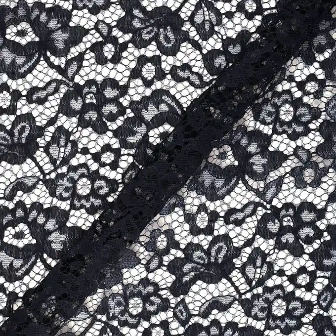 Spitzenstoff Marineblau Expressversand