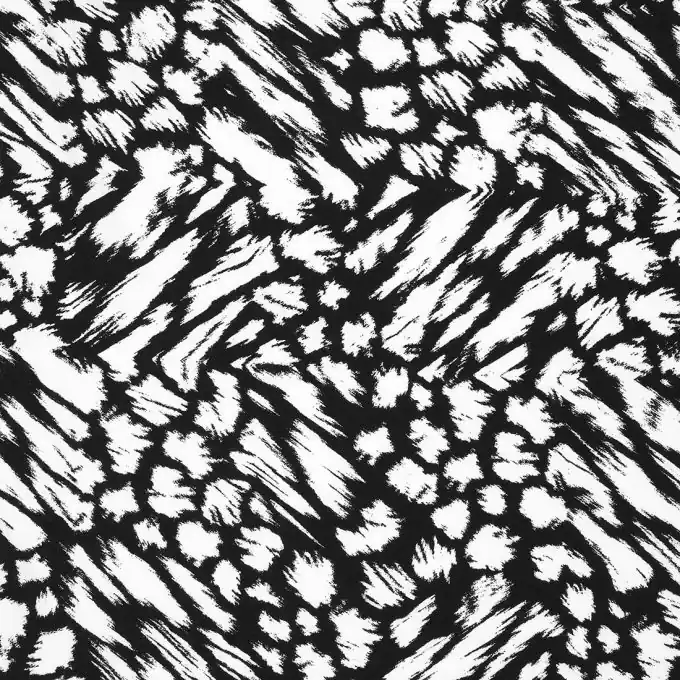 Jerseystoff mit abstrakten schwarz-weißen Mustern Bestseller