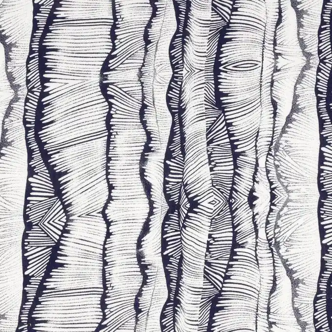 Stoff aus Viskose Marineblau Im Trend