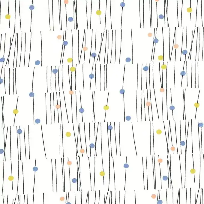 Viskosestoff buntes Punktemuster Knallerangebot