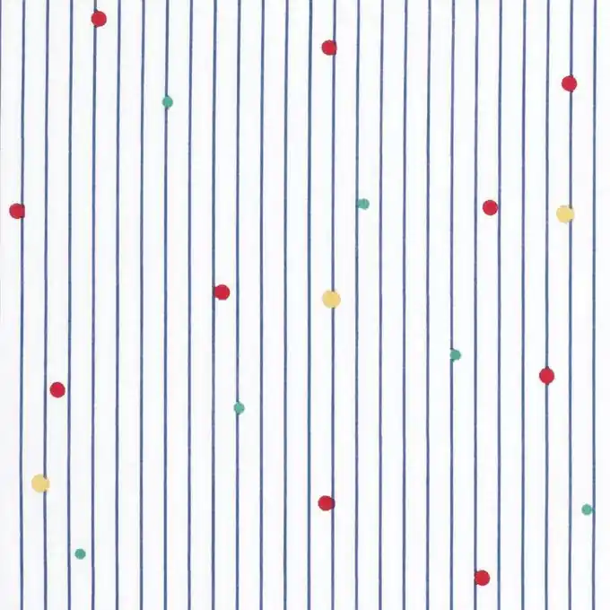 Popeline Baumwolle Linien & Punkte Preis Gesenkt