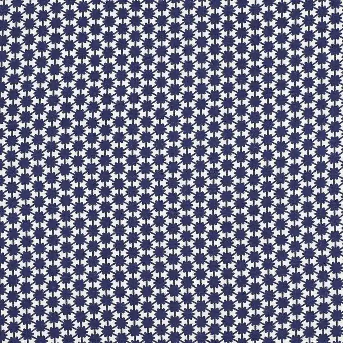 Schneller Versand Viskosestoff Sterne Blau