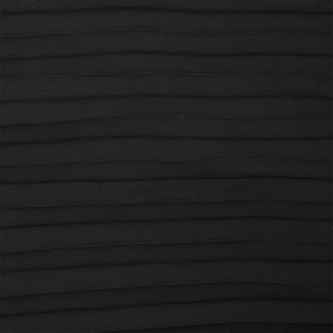 Ab Werk Plissierter Crêpe-Stoff Schwarz