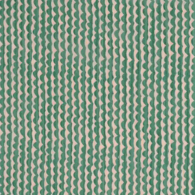Crêpe-Stoff Wellenmotiv Grün Solange Der Vorrat Reicht