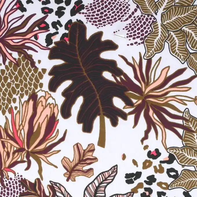 Meistverkauft Satinstoff Dschungel Parma