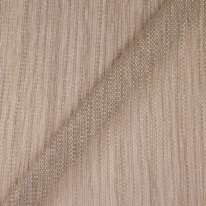 Sichere Zahlung Glatte Nude- und Gold-Voile-Stoff