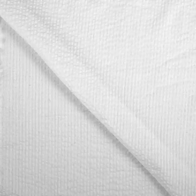 Markenprodukt Seersucker-Stoff weiß