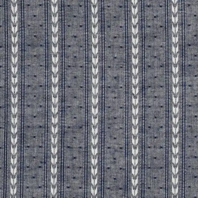 Bestickter Batist Marineblau Finale Aktion