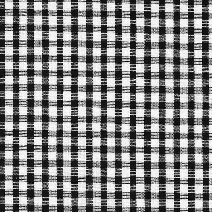 Baumwollstoff Vichy Schwarz/Weiss Super-Preis