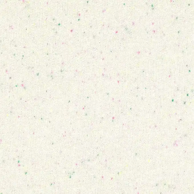 Sweatshirtstoff Ecru gesprenkelt Aktuell