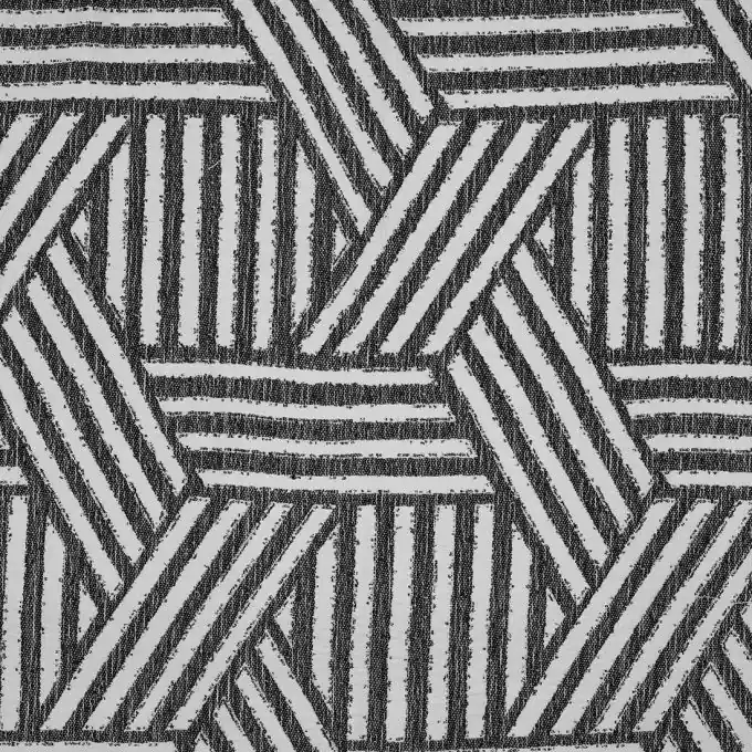 Stoff Jacquard Korbgeflecht schwarz Angebot