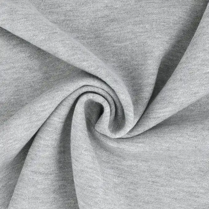 Sweatshirtstoff Silber/Grau Solange Der Vorrat Reicht