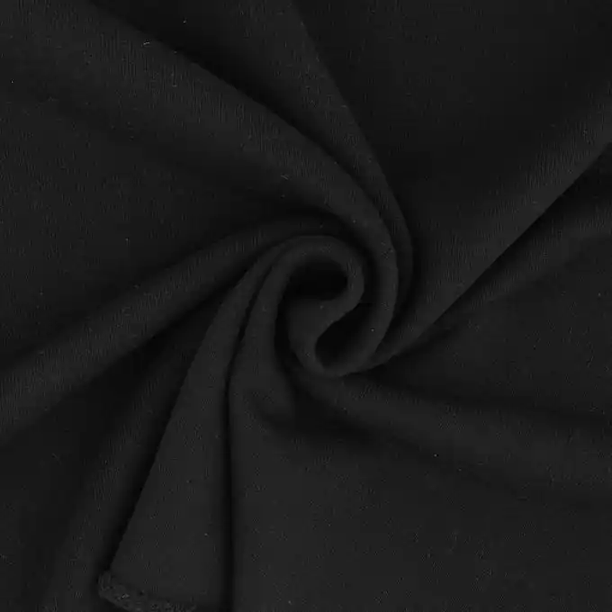 Dicker Sweatshirtstoff Schwarz Ausverkauf