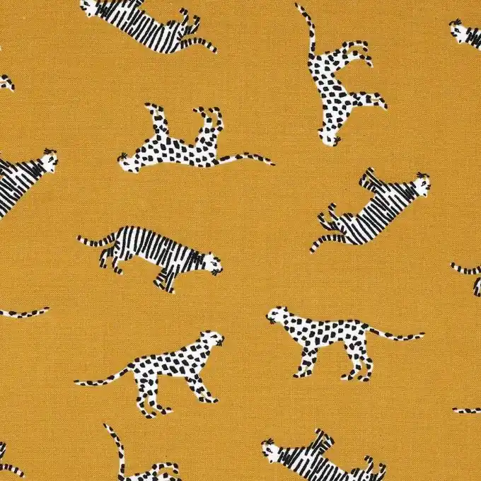 Viskosestoff Tiger Gelb Abverkauf