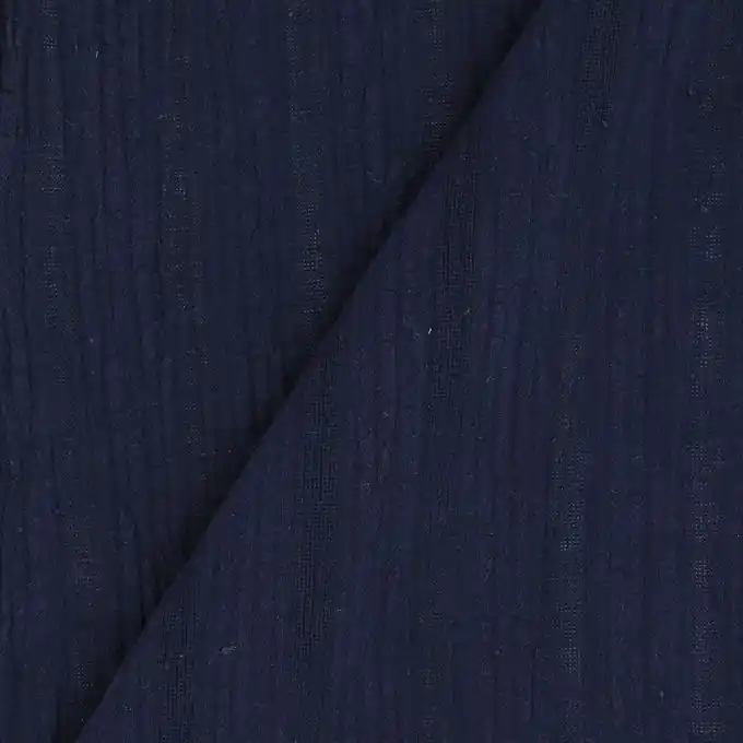 Gestreifter Batist Marineblau Rabatt