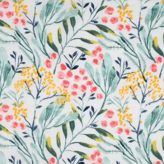 Online Kaufen Geprägter, leichter Stoff Blumenmuster