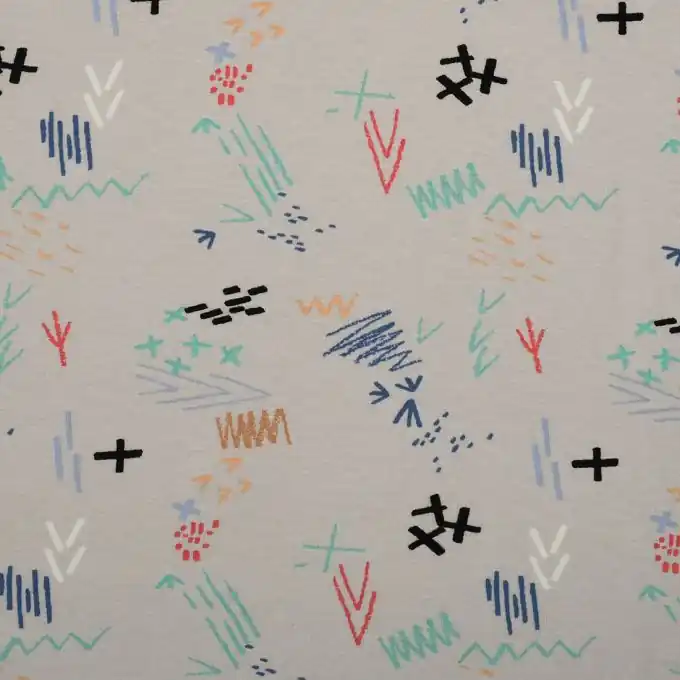 Jersey-Stoff Viskose Graffiti Super-Preis