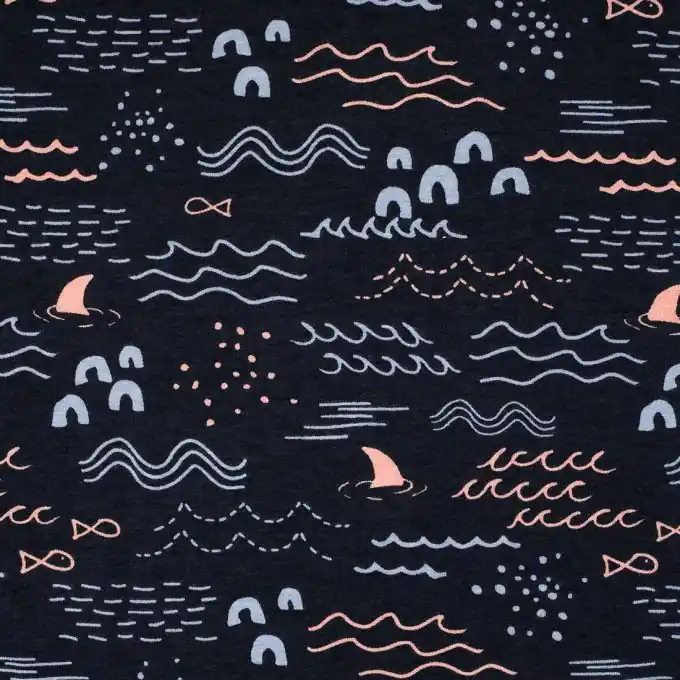 Super-Preis Jersey-Stoff Viskose Marineblau