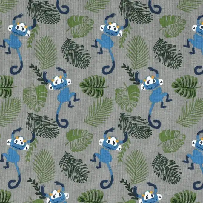 Billig Baumwolljersey Affenmotiv