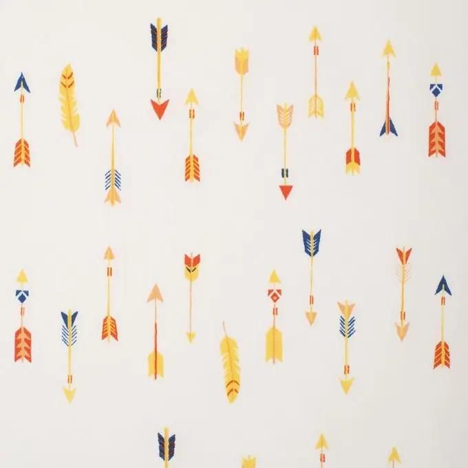 Popeline Pfeile gelb Beliebt