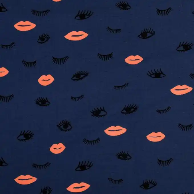 Viskosestoff Eye Lips Schnäppchen