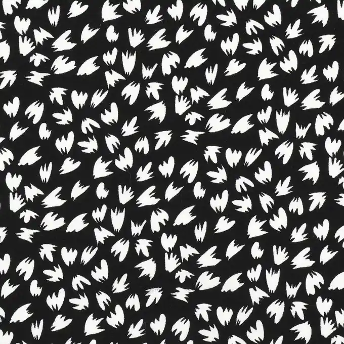 Viskosestoff mit schwarz-weißem Muster Sofort Bestellen