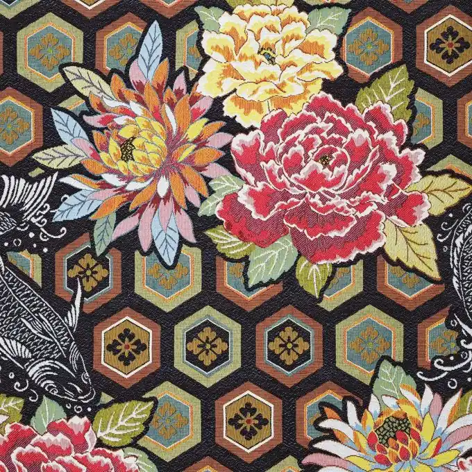 Jacquard Kabuki bunt – Sophie Ferjani Schneller Versand