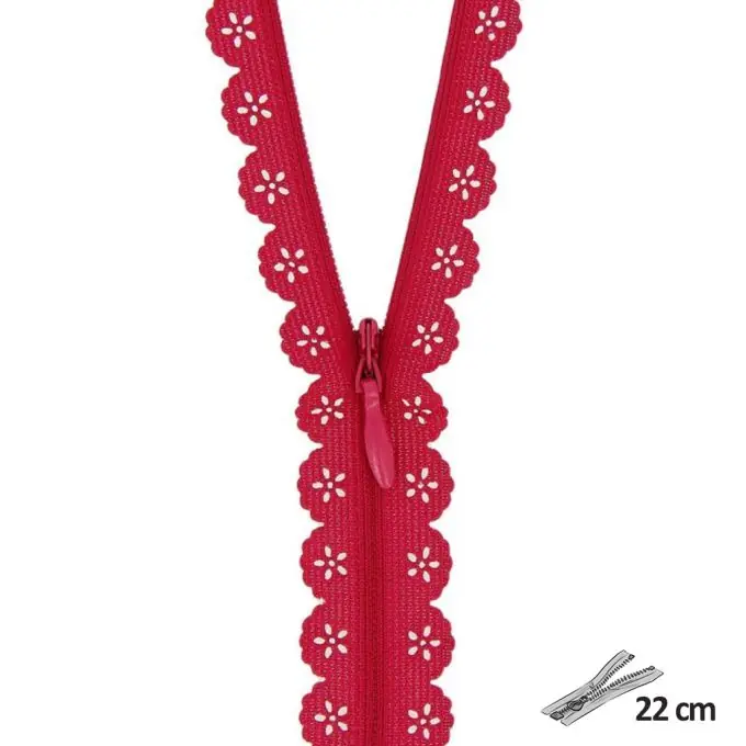 Beliebt Spitzen-Reißverschluss 22 cm