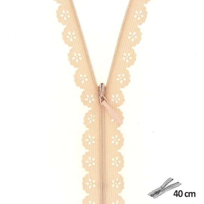 Spitzenreißverschluss rose Lachsrosa 40 cm Letzte Chance