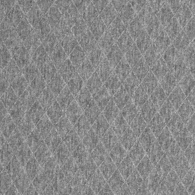 Sofort Bestellen Grau melierter gesteppter Jersey-Stoff