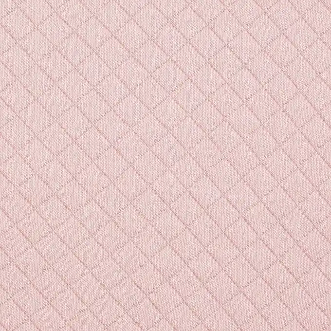 Markenprodukt Hellrosafarbener gesteppter Jersey-Stoff