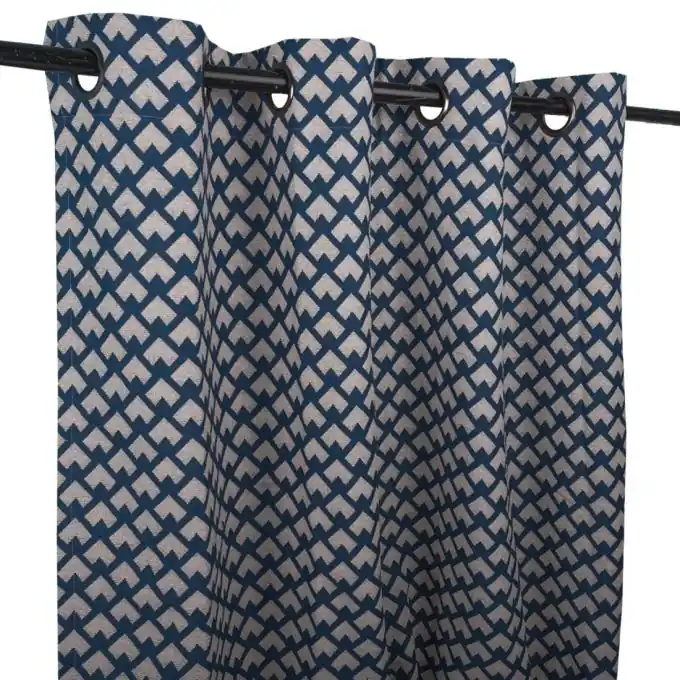 Jacquard Vorhang Heart Blau Kracherpreis