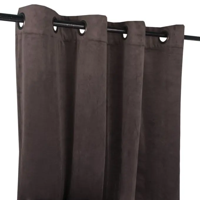 Samtvorhang Elia Anthrazit Bestpreis