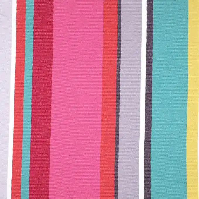 Abverkauf Gestreifter, schmutzabweisender Tischdeckenstoff