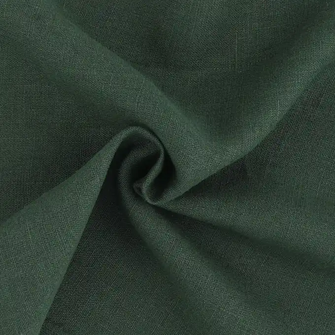 Großhandel Leinenstoff Propriano Tannengrün