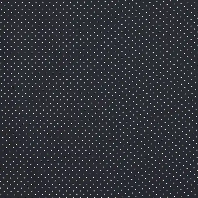 Marineblauer Bemberg-Futterstoff mit Punkten Neue Ware