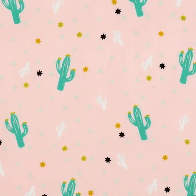 Heute Kaufen Popeline Baumwolle Kaktus