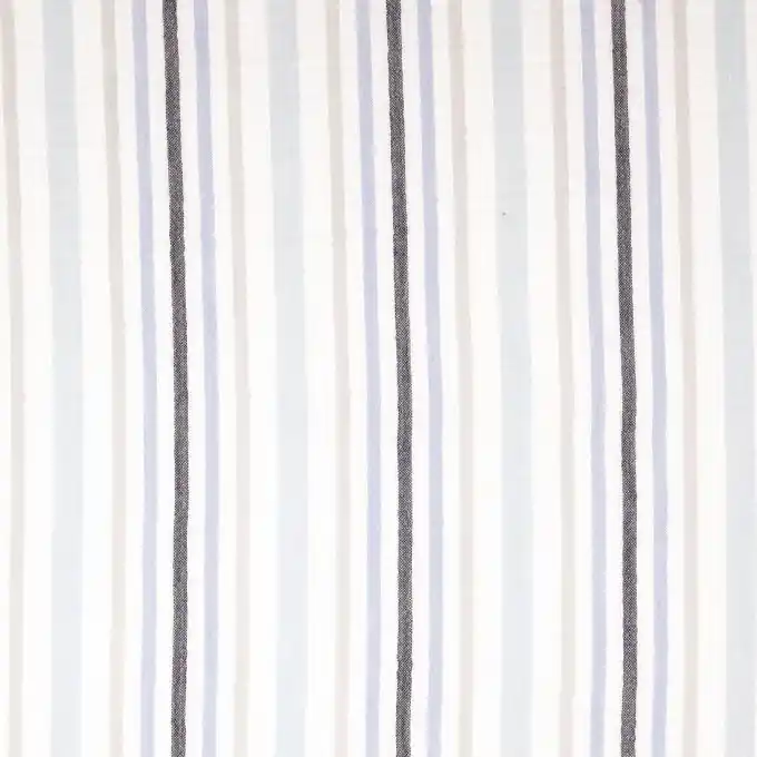 Kostenloser Rückversand Gestreifter Kreppstoff in Blau