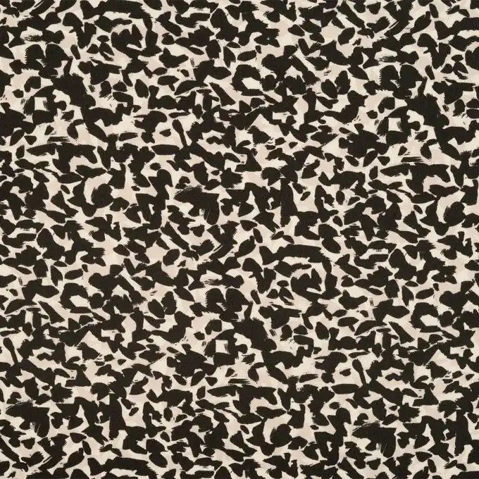 Top-Angebot Mousseline-Stoff Schwarzgetupft 145 cm Breite