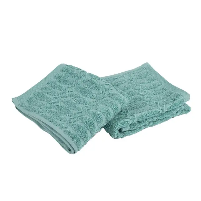 Zertifiziert 2er Set Handtücher Bio Baumwolle Blau